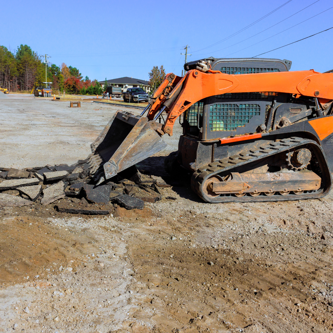 Land clearing equipment in Caddo Parish